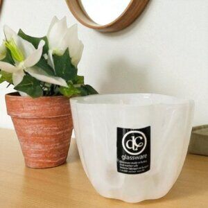 Marble Swirl Frosted Glass Bowl Dish